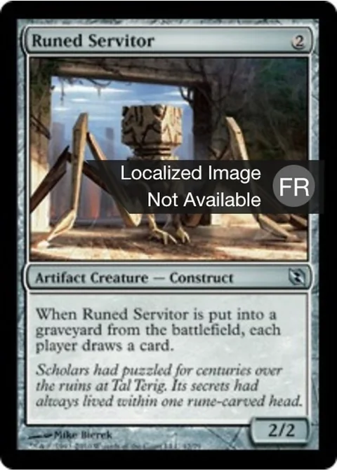 Valet serti de runes