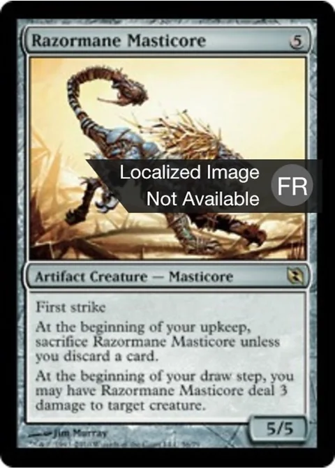 Masticore à crinière tranchante