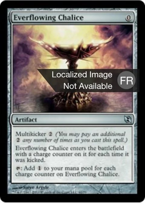 Calice toujours ruisselant