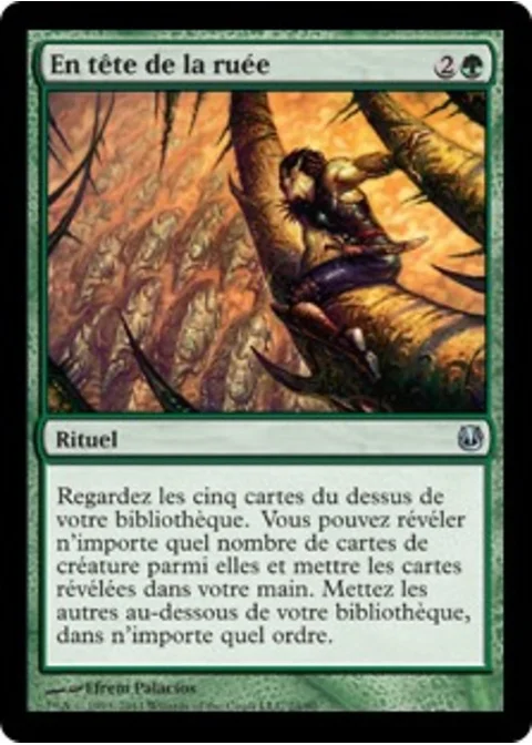 En tête de la ruée