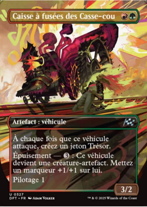 Caisse à fusées des Casse-cou