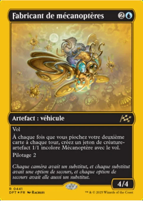 Fabricant de mécanoptères