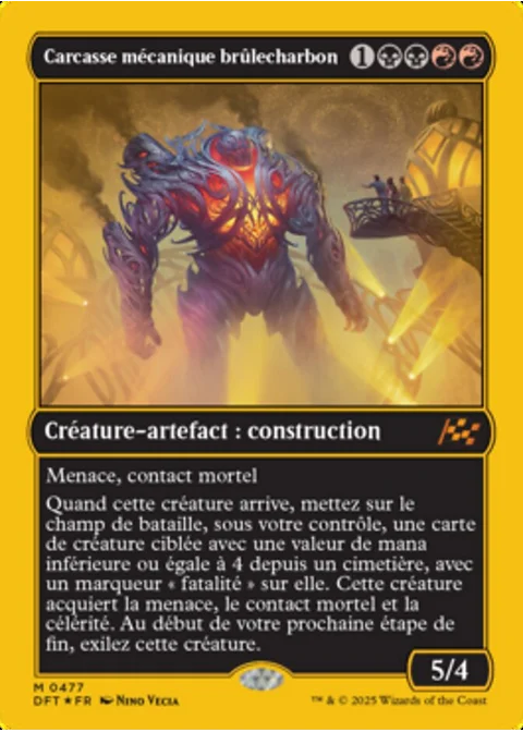 Carcasse mécanique brûlecharbon