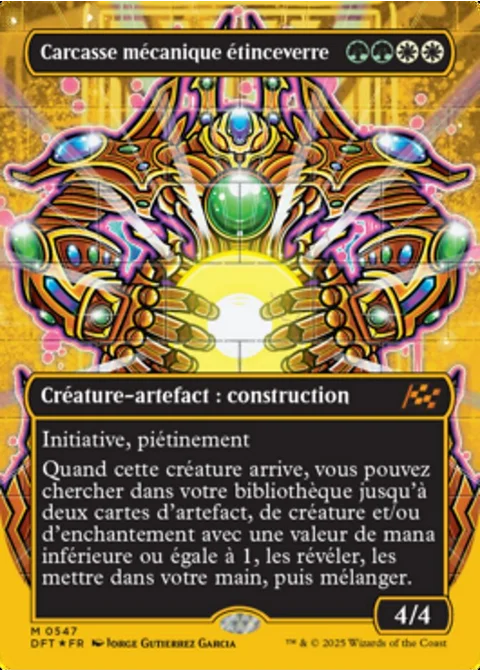 Carcasse mécanique étinceverre