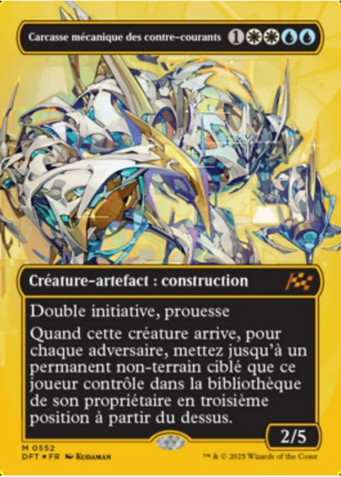 Carcasse mécanique des contre-courants