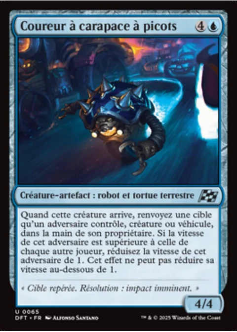 Coureur à carapace à picots