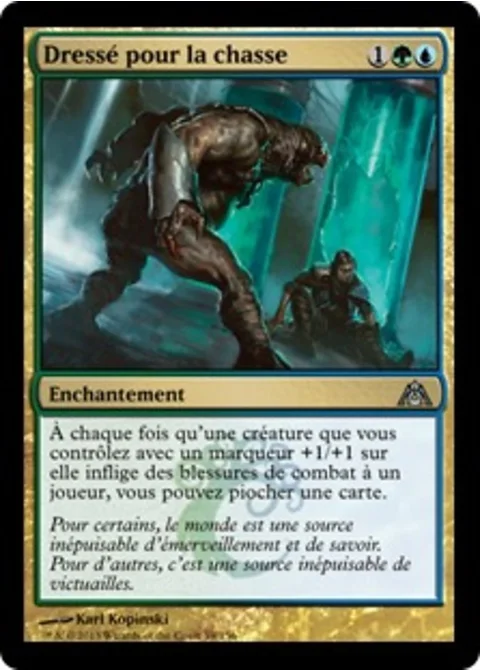 Dressé pour la chasse