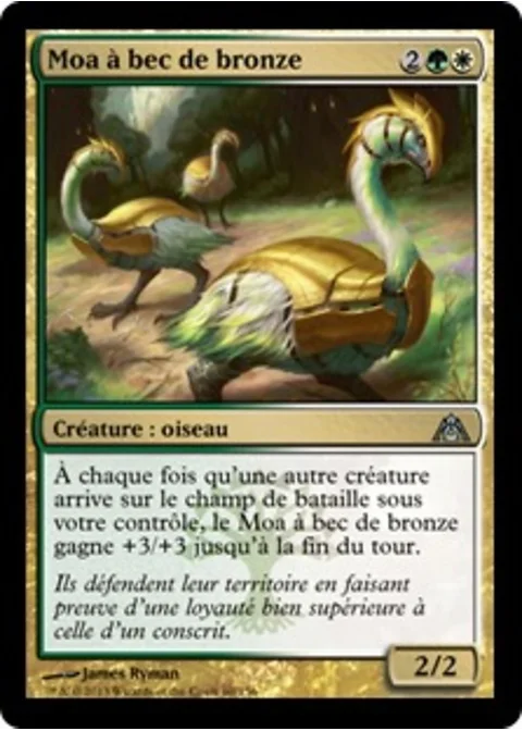 Moa à bec de bronze