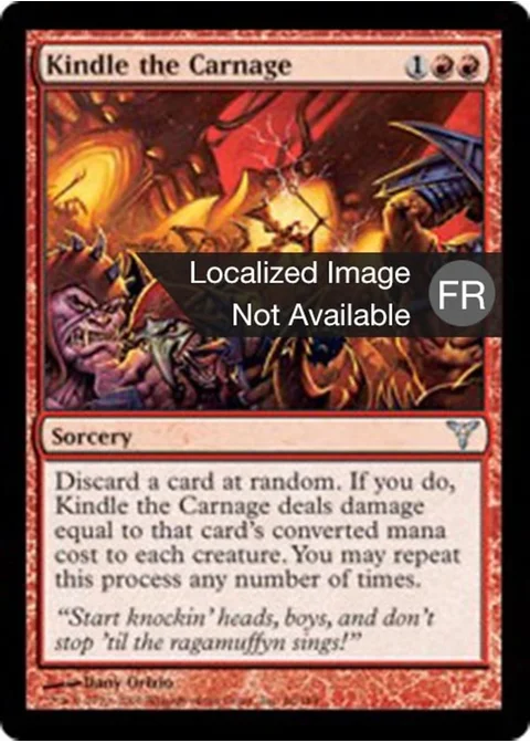 Embrasement du carnage