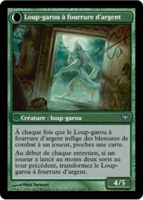 Loup-garou à fourrure d'argent