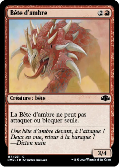 Bête d'ambre