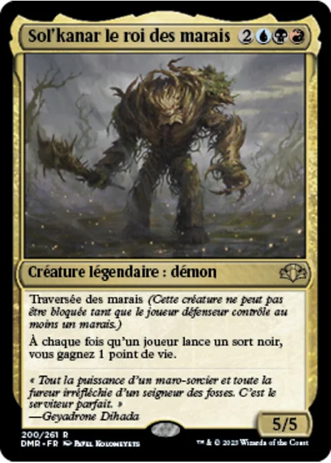 Sol'kanar le roi des marais