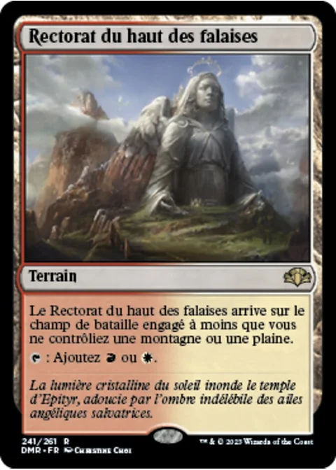 Rectorat du haut des falaises