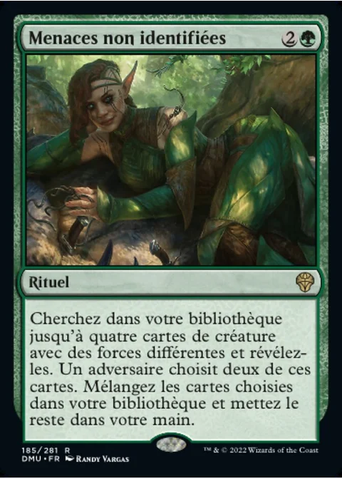 Menaces non identifiées