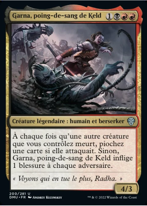 Garna, poing-de-sang de Keld