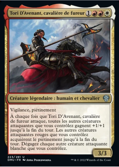 Tori D'Avenant, cavalière de fureur