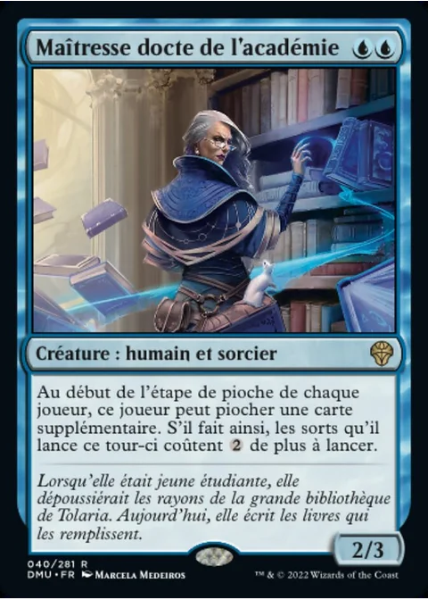 Maîtresse docte de l'académie