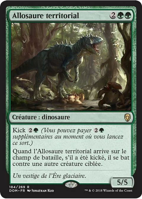 Allosaure territorial