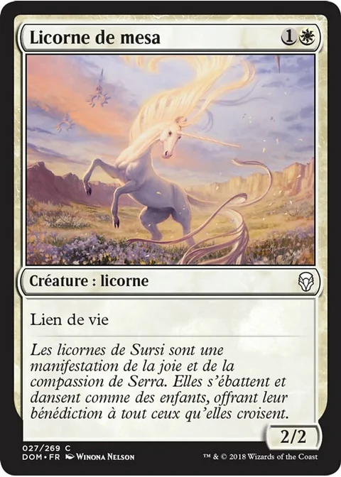 Licorne de mesa