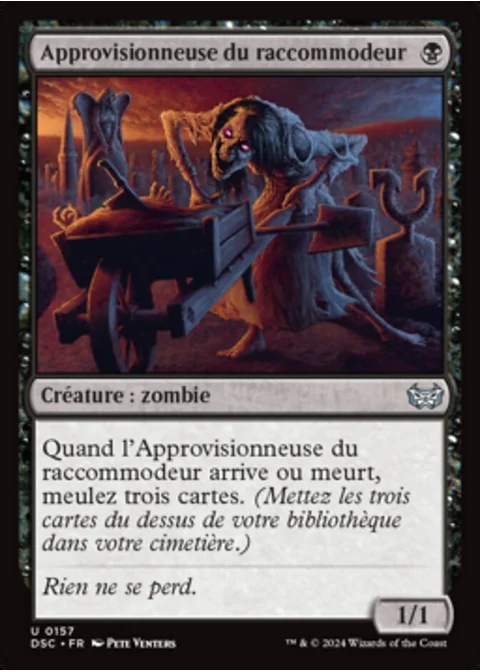 Approvisionneuse du raccommodeur