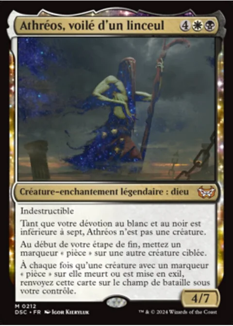 Athréos, voilé d'un linceul