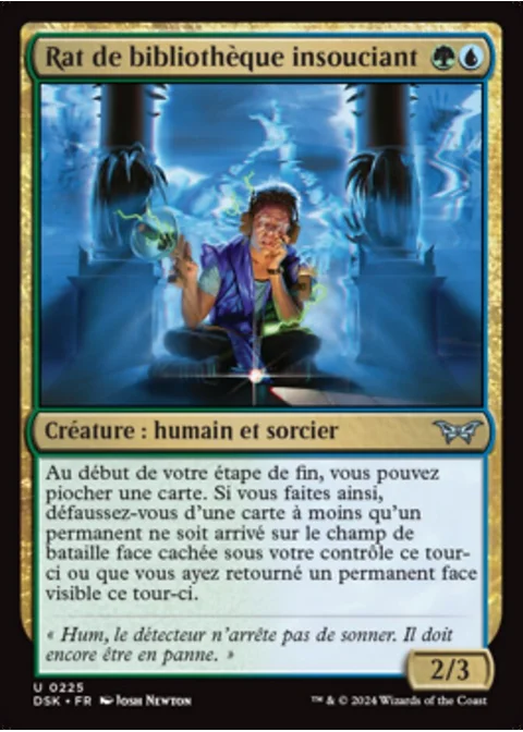 Rat de bibliothèque insouciant