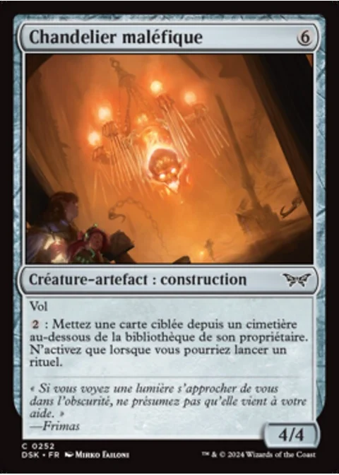 Chandelier maléfique