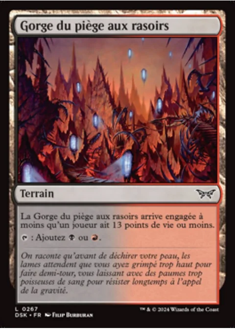 Gorge du piège aux rasoirs