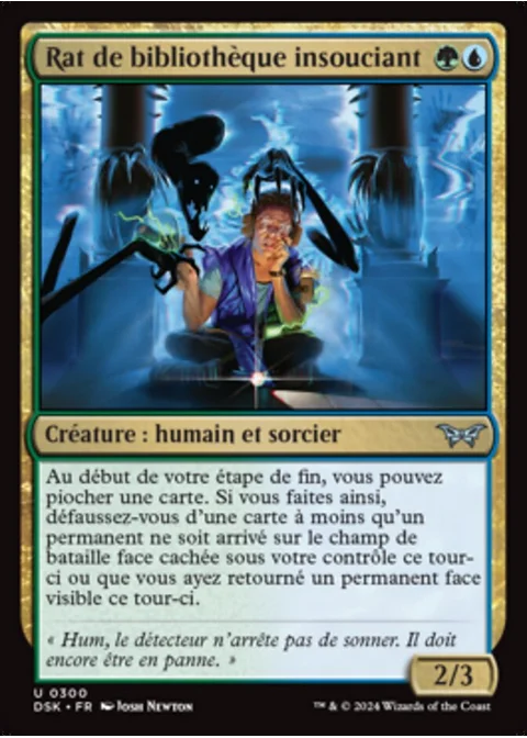 Rat de bibliothèque insouciant