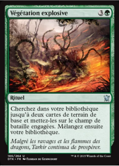 Végétation explosive