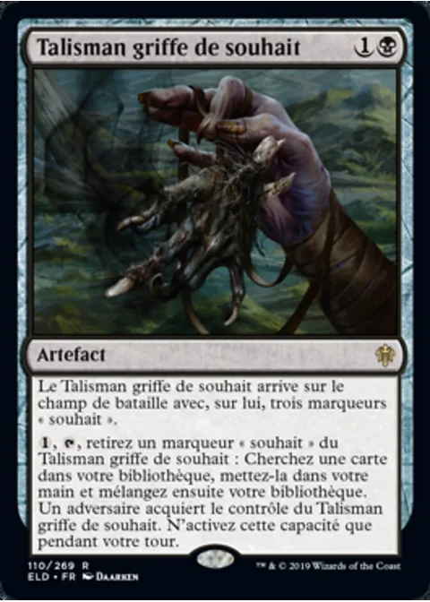Talisman griffe de souhait