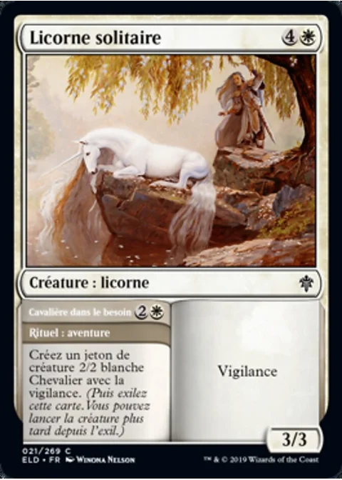 Licorne solitaire