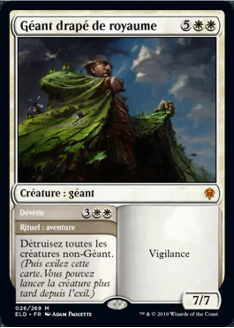 Géant drapé de royaume