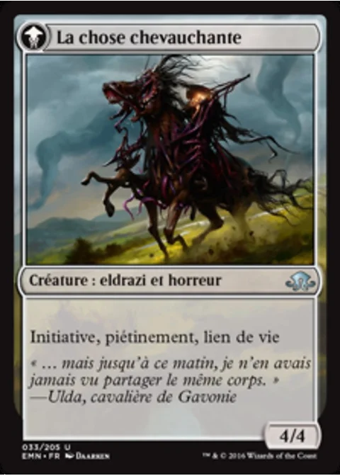 La chose chevauchante