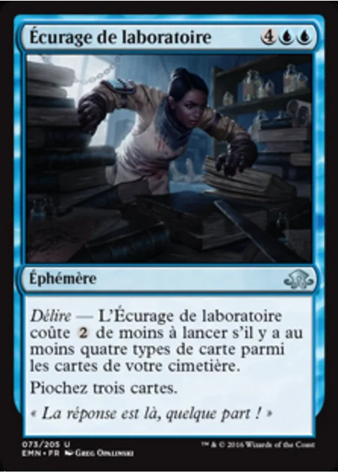 Écurage de laboratoire