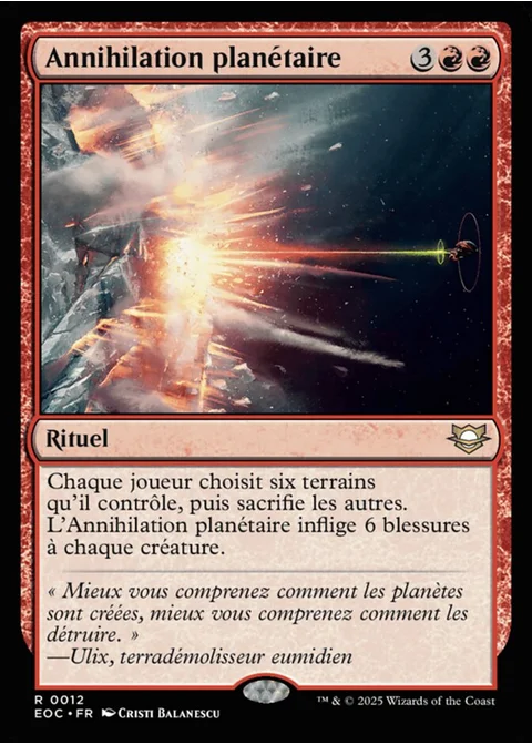 Annihilation planétaire
