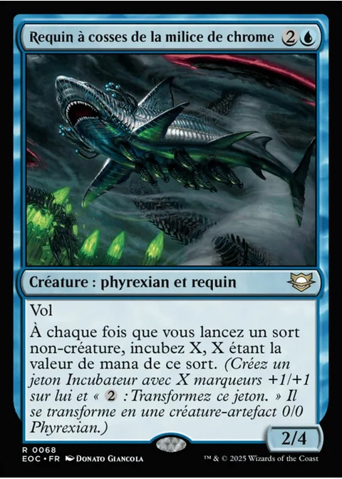 Requin à cosses de la milice de chrome