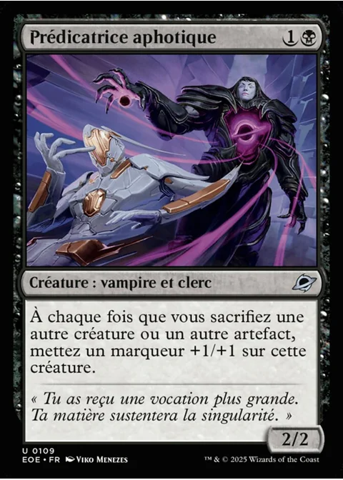 Prédicatrice aphotique