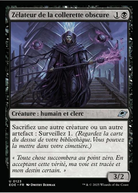 Zélateur de la collerette obscure