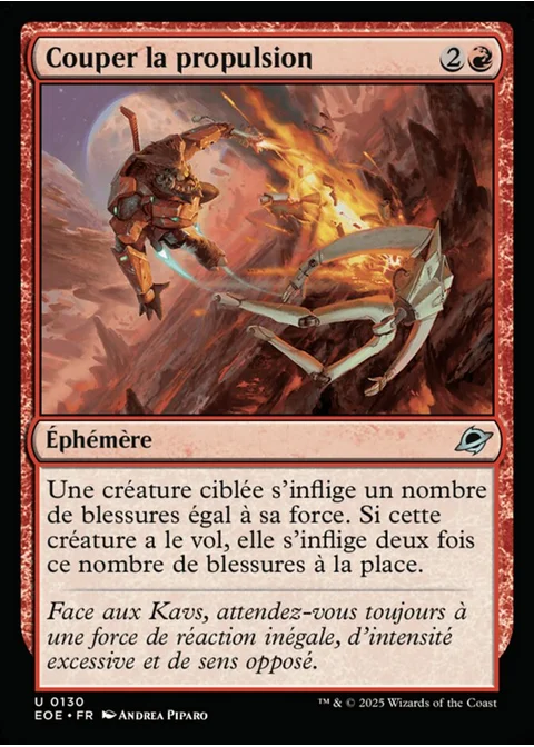 Couper la propulsion