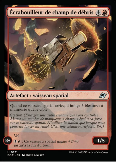 Écrabouilleur de champ de débris