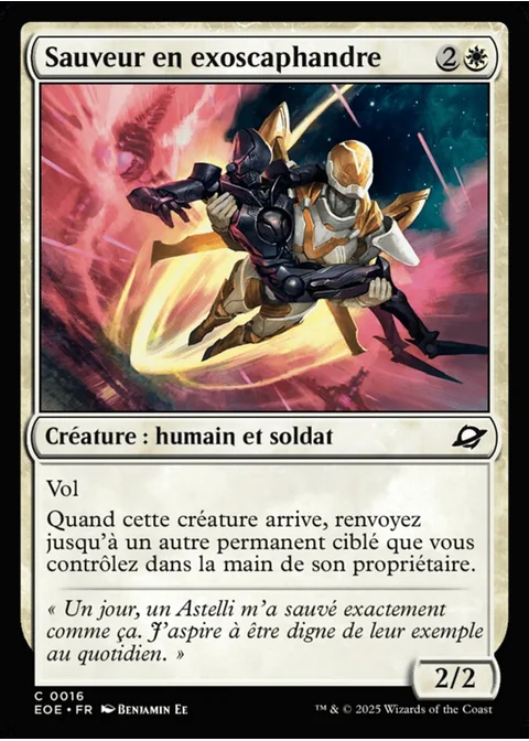 Sauveur en exoscaphandre