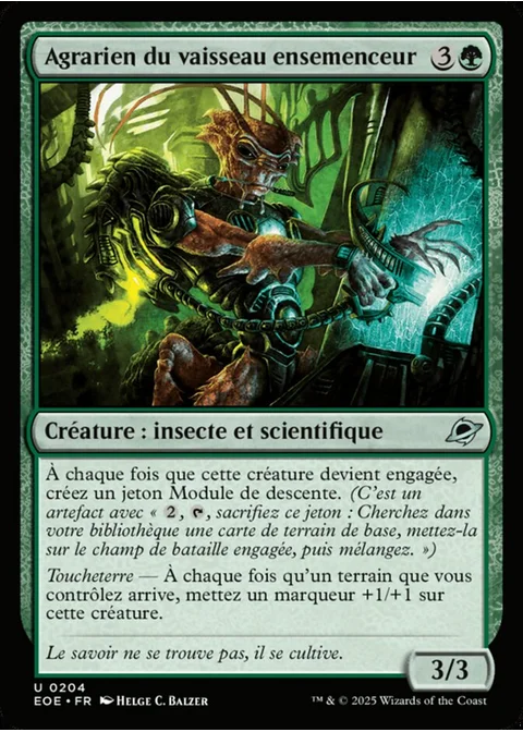 Agrarien du vaisseau ensemenceur