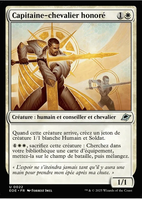 Capitaine-chevalier honoré