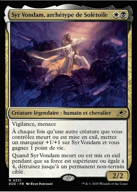 Syr Vondam, archétype de Solétoile
