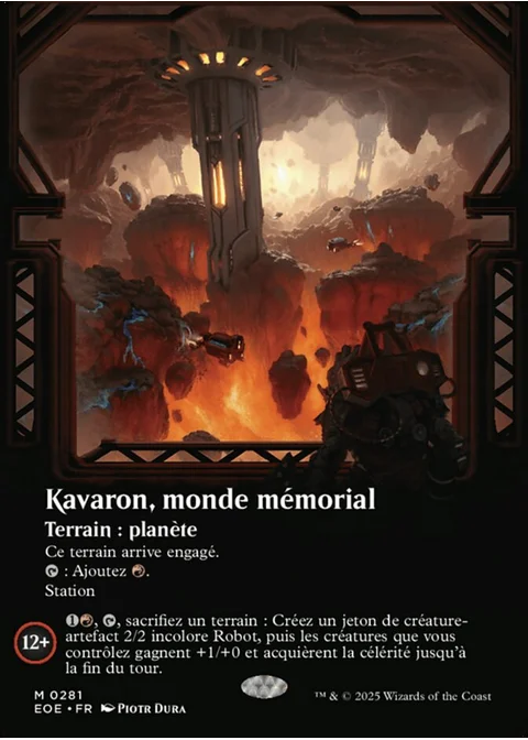 Kavaron, monde mémorial