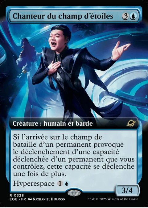 Chanteur du champ d'étoiles