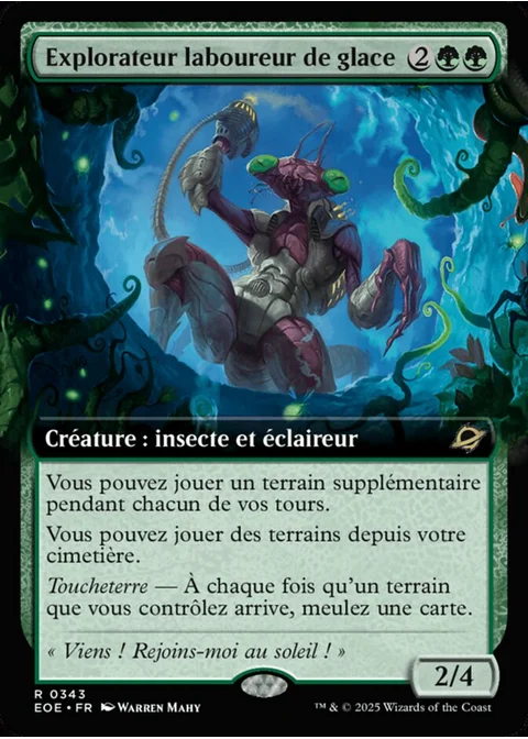 Explorateur laboureur de glace