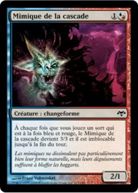 Mimique de la cascade