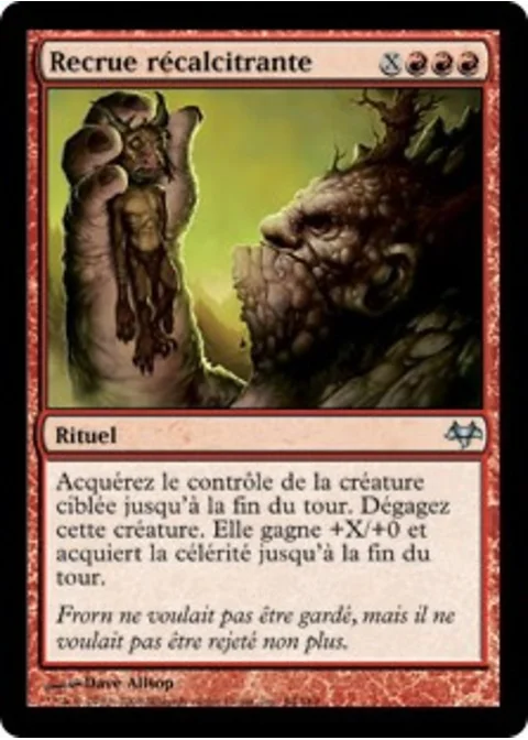 Recrue récalcitrante